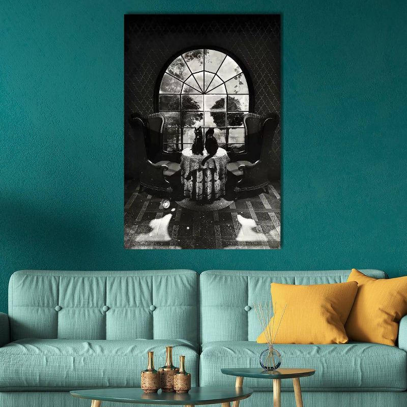 Room Skull Black/White by Ali Gulec Unframed Wall Canvas - iCanvas, 3 of 7