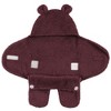 Hudson Baby Unisex Animal Faux Shearling Baby Outdoor Stroller Sack Wrap, Burgundy, One Size - 3 of 3