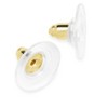 SHINE by Sterling Forever 1.25" Circle Resin Stud Drop Earrings - 3 of 3