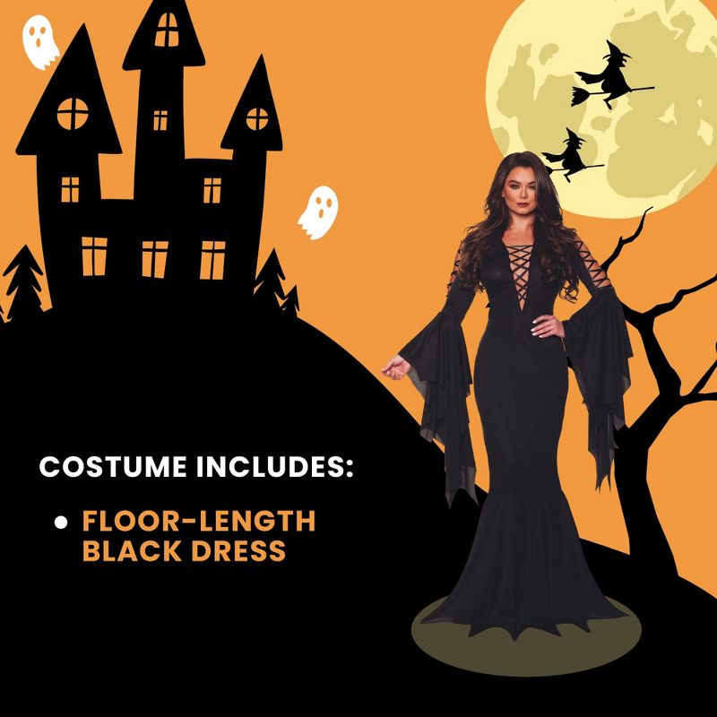Vamp Dress Adult Costume, 3 of 5