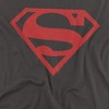 Men's Superman Red On Black Shield T-Shirt - 2 of 4