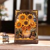 ROBOTIME 3D Puzzles Wooden Puzzle Glittering Golden Sunflower Wall Art, Home Decor, Home Decor, Unique Holiday Gifts for Adult, Yellow, 3.1"*6.5"*8.5" - 2 of 4