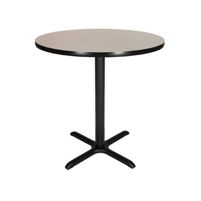36" Round Composite Core Counter Height Dining Table Laminated with Steel Base - Hampden Furnishings