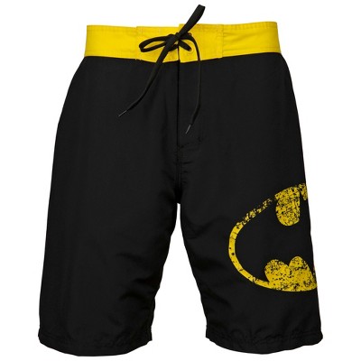 Batman Mens Batman Symbol Heather Black Board Shorts - XLarge (40-42) — фото 2