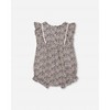 Girls Small Printed Floral Romper - Deux par Deux - 2 of 3