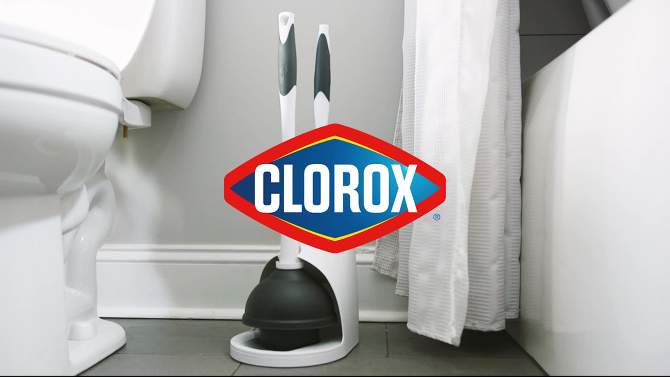 Clorox Plunger &#38; Toilet Brush with Carry Caddy, 2 of 14, play video