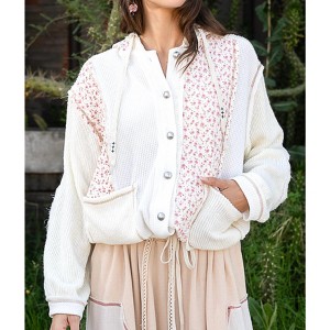 Women's Miles Patchwork Floral Hoodie - POL - 1 of 4