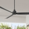 Casa Vieja 60" Sailplane Modern Industrial Indoor Outdoor Ceiling Fan 3 Blade Remote Control Matte Black Finish Bedroom Patio Living Room Damp Rated - 2 of 4
