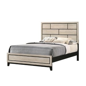 Queen Size Wooden Platform Bed with Headboard for Bedroom - 1 of 4