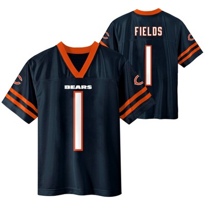 Justin Fields Chicago Bears Men's Nike Dri-FIT NFL Limited Football Jersey.