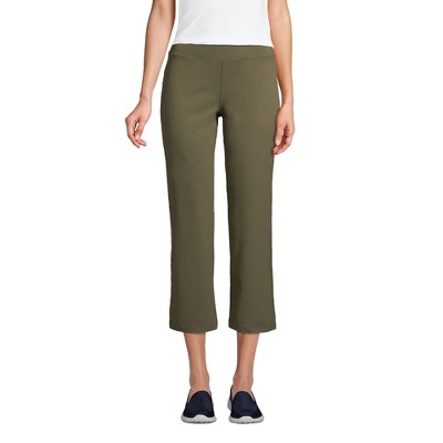 Lands' End Women's Petite Active Crop Yoga Pants - Small - Forest Moss ...