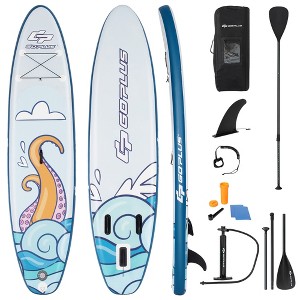 Costway Inflatable Stand Up Paddle Board Surfboard W/Aluminum Paddle Pump - 1 of 4