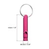 Unique Bargains Aluminum Alloy Camping Hunting Outdoor Survival Signal Whistles with Keychains 6 Pcs - 2 of 4