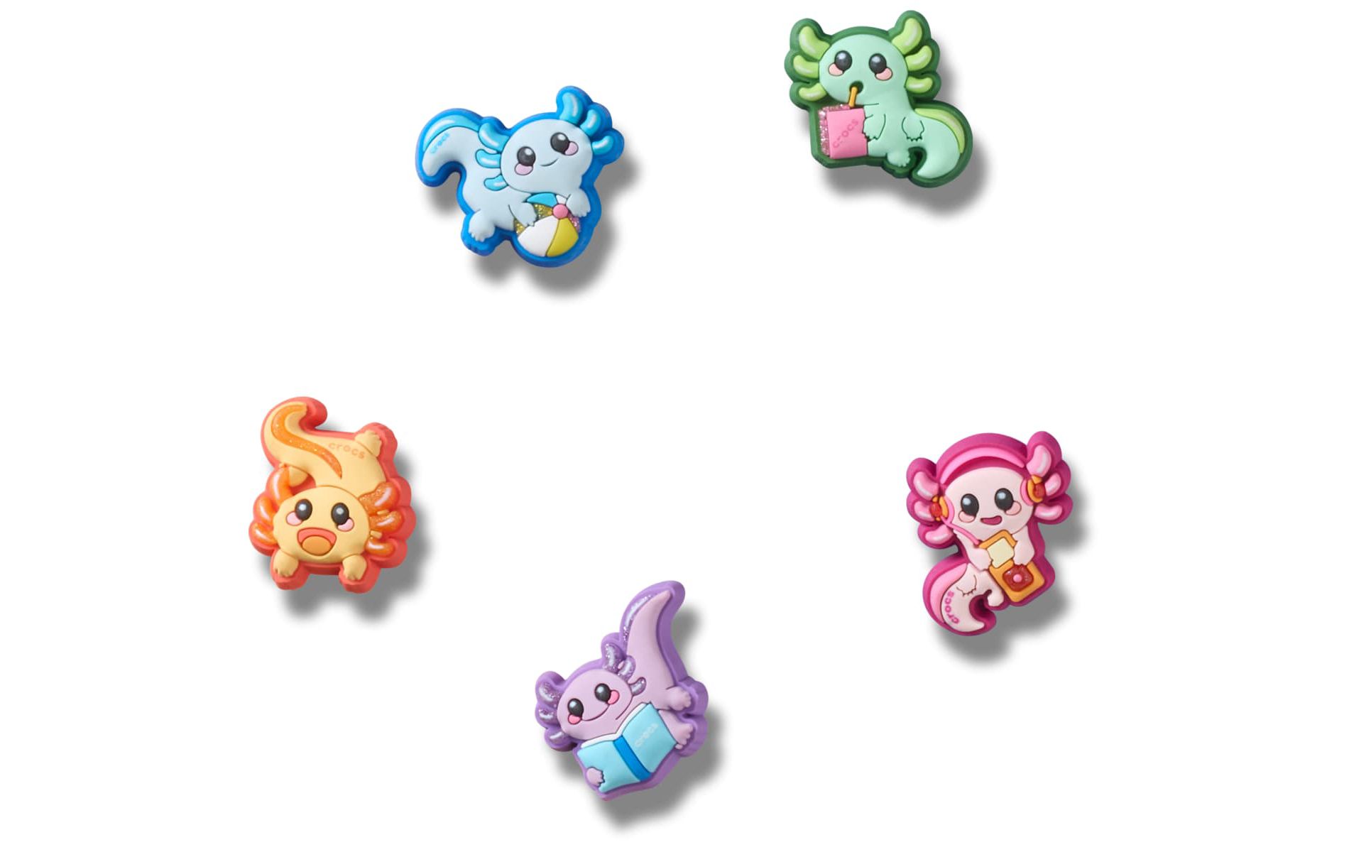 Crocs Jibbitz Tiny Axolotls Shoe Charms 5-Pack