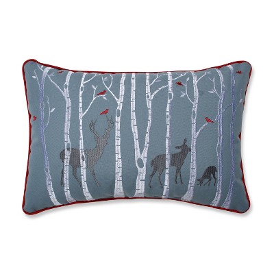 11.5"x18.5" Woodland Deer Lumbar Throw Pillow - Pillow Perfect