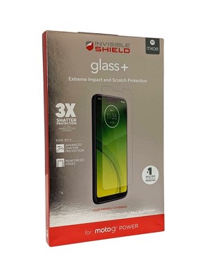 ZAGG for moto g7 power InvisibleShield Tempered Glass+ Screen Protector - Clear
