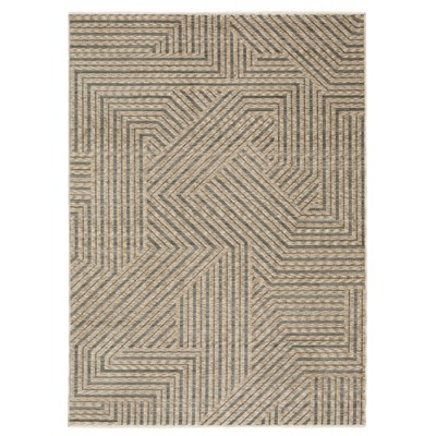 Oriental Weavers Echo ECH01 Beige / Grey Indoor Area Rug - 5'3" x 7'6"