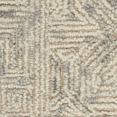 Artisanal Vail Hand-Tufted Wool Area Rug 8' x 10' Beige/Grey