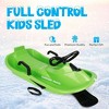 Slippery Racer Downhill Derby Kids Toddler Steerable Plastic Snow Sled - 2 of 4