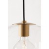 Mitzi Margot 1 - Light Pendant in  Aged Brass Clear Glass Shade  Shade - 4 of 4