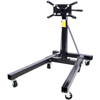VisioGear Rotating Engine Stand, Engine Stand Rotating Stand with 2000-Lb Capacity, Engine Hoists & Stands, Black, 43"*28.7"*35.5"