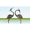 SPI Home Heron Garden Pair – Elegant Metal Bird Sculptures for Outdoor Display, 32" Tall Coastal-Inspired Duo - 3 of 3