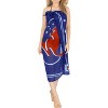 LA LEELA Women's Beachwear Summer Bikini Wraps Beach Wrap Coverups Sarong Skirt Swim Cover Up Swimwear Coverups for Women One Size Blue,Kangaroos - 4 of 4