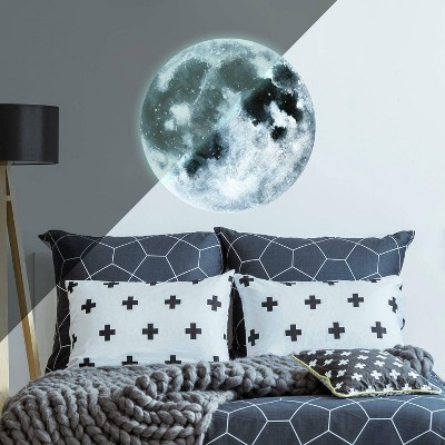Moon Glow in the Dark Peel and Stick Giant Wall Decal - RoomMates