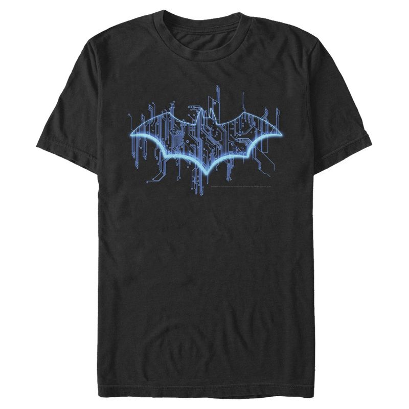 Men's Batman Logo Digital Wing T-Shirt, 1 of 5