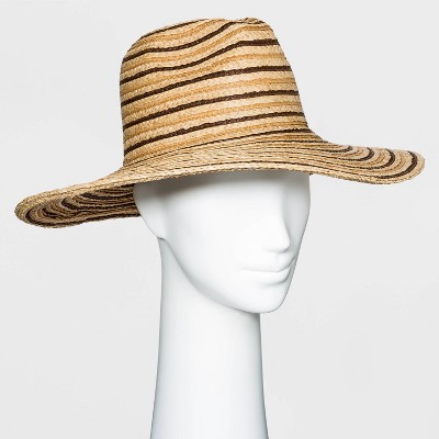 Women's Straw Panama Hat - Universal Thread™ - Natural Brown