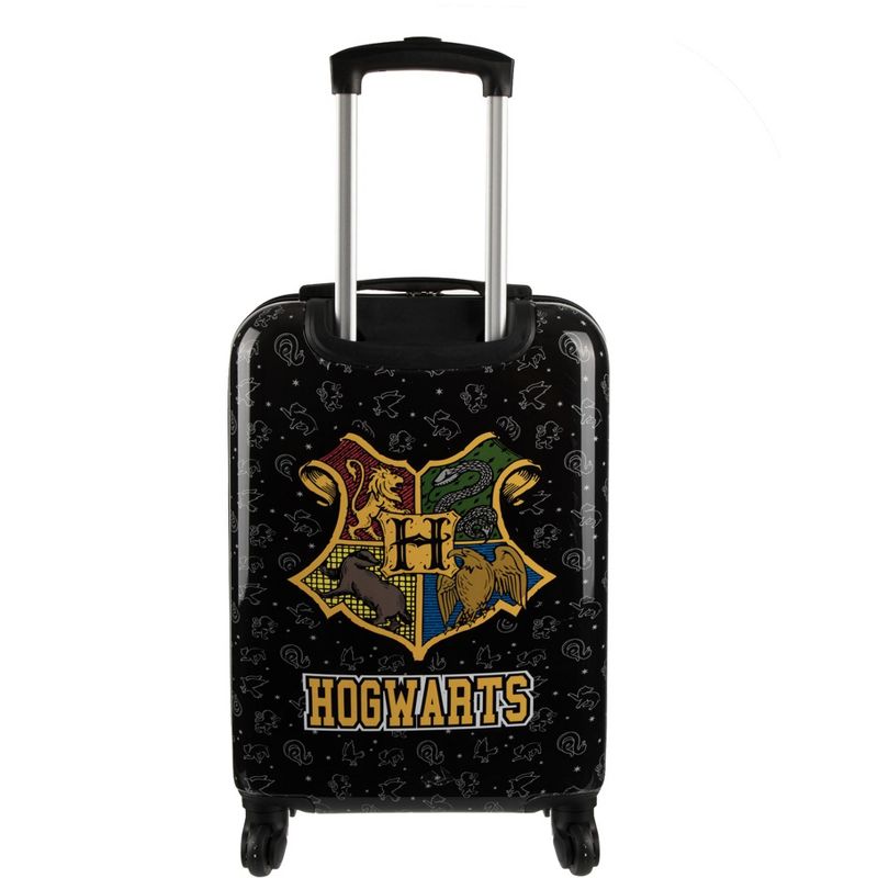 20" Harry Potter ABS Carry-on Luggage with PC Film, Black Crest OSFA, 4 of 7