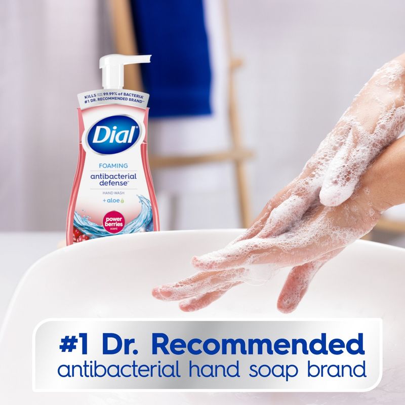 Dial Complete Antibacterial Foaming Hand Wash - Power Berries - 10 fl oz, 6 of 16