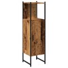 CLIHOME Freestanding Industrial Bathroom Storage Cabinet, Engineered Wood & Metal Stylish Storage Solution 65.4 in Height Ample Capacity - 2 of 4