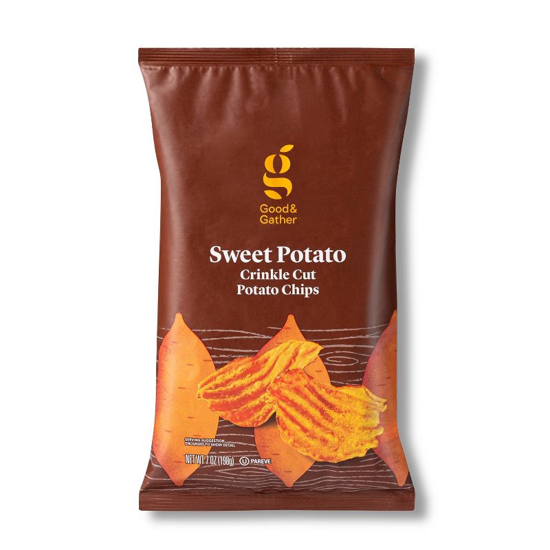 Sweet Potato Kettle Chips - 7oz - Good & Gather&#8482;, 1 of 7
