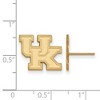 Black Bow Jewelry 14k Yellow Gold Plated Sterling Silver Kentucky Wildcats NCAA Post Earrings - 2 of 3