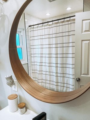 Woven Modern Plaid Shower Curtain Ivory - Threshold™ : Target