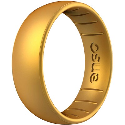 Enso Rings Classic Elements Series Silicone Ring - Gold - 13 : Target