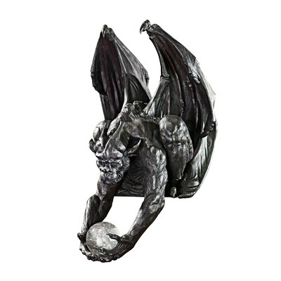Design Toscano Clutch, Keeper of the Mystic Orb Gargoyle Sitter Statue