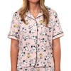 Seven Times Six Peanuts Snoopy Pajamas Women's Sunglass Style Notch Collar Sleep Set - 3 of 4