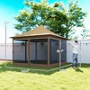 12 x 12 ft. Canopy Tent with Mesh Netting, UPF50+ Pop Up Tent with Carry Bag for Garden, Patio - 3 of 4
