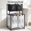 Attop Upgraded 2 Tier Divided Laundry Hamper 4 Removable Canvas Bags, For Storing Family Clothes,Laundry Basket & Toy Organizer - 3 of 4