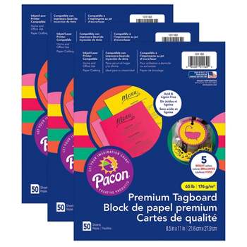 Neon Assorted Poster Board Shapes 11x14, 5/PK, 12 Packs/Case