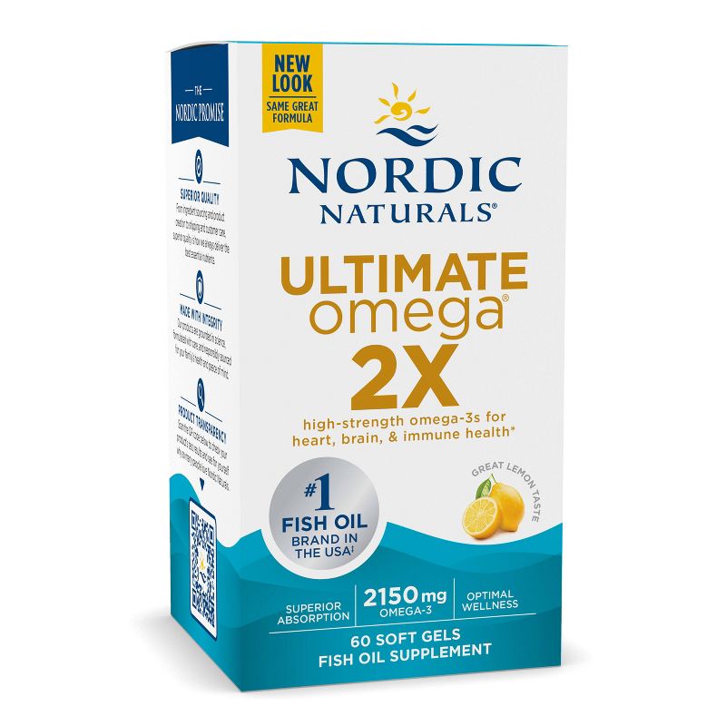 Nordic Naturals Ultimate Omega 2x Softgels - 60ct, 1 of 11