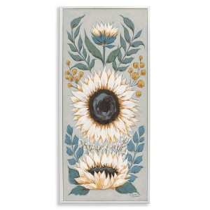 Stupell Industries Country Sunflower Blossoms Botanicals, 10" x 24" - 1 of 4