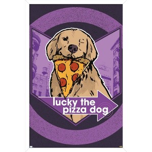 Trends International Marvel Hawkeye - Lucky (Pizza Dog) Graphic Framed Wall Poster Prints - 1 of 4