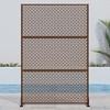 Dovelina Metal Outdoor Privacy Screen Freestanding Patio Decorative Screens - 2 of 4