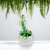 Unique Bargains Realistic Artificial Plants Bell Flower Mini Plastic 1.97"x1.97"x5.51" 1 Pcs - 2 of 4