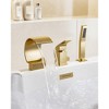 YAWWALK Single-Handle Tub-Mount Roman Tub Faucet with Hand Shower in - 4 of 4