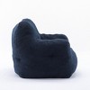Soft Teddy Fabric Bean Bag Chair, Tufted Lounge Seat with Foam Filling, Modern Accent Chair for Living Room-Baofuwish - 3 of 4