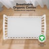 KeaBabies 2pk Soothe Fitted Crib Sheets Neutral, Organic Baby Crib Sheets, Fits Standard Nursery Baby Mattress - 2 of 4